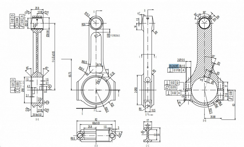 Шатуны OCR racing для двигателя 1JZ-GTE I-beam V3 Connecting Rod
Сталь 4340 
Вес с болтами грамм 640
Межцентровое расстояние - 125,25 мм
